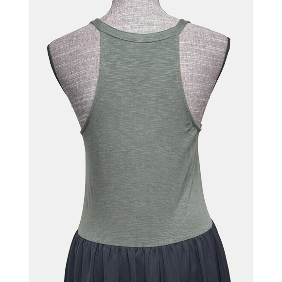 Dolan Left Coast Dress Womens Size XS Green Black & Sienna‎ V-Neck Jersey Tank - Picture 5 of 11